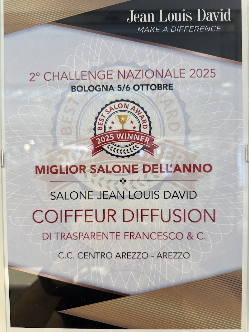 Parrucchiere - Jean Louis David Arezzo CC Centro* Arezzo (ex Setteponti) Parrucchiere & Barbiere